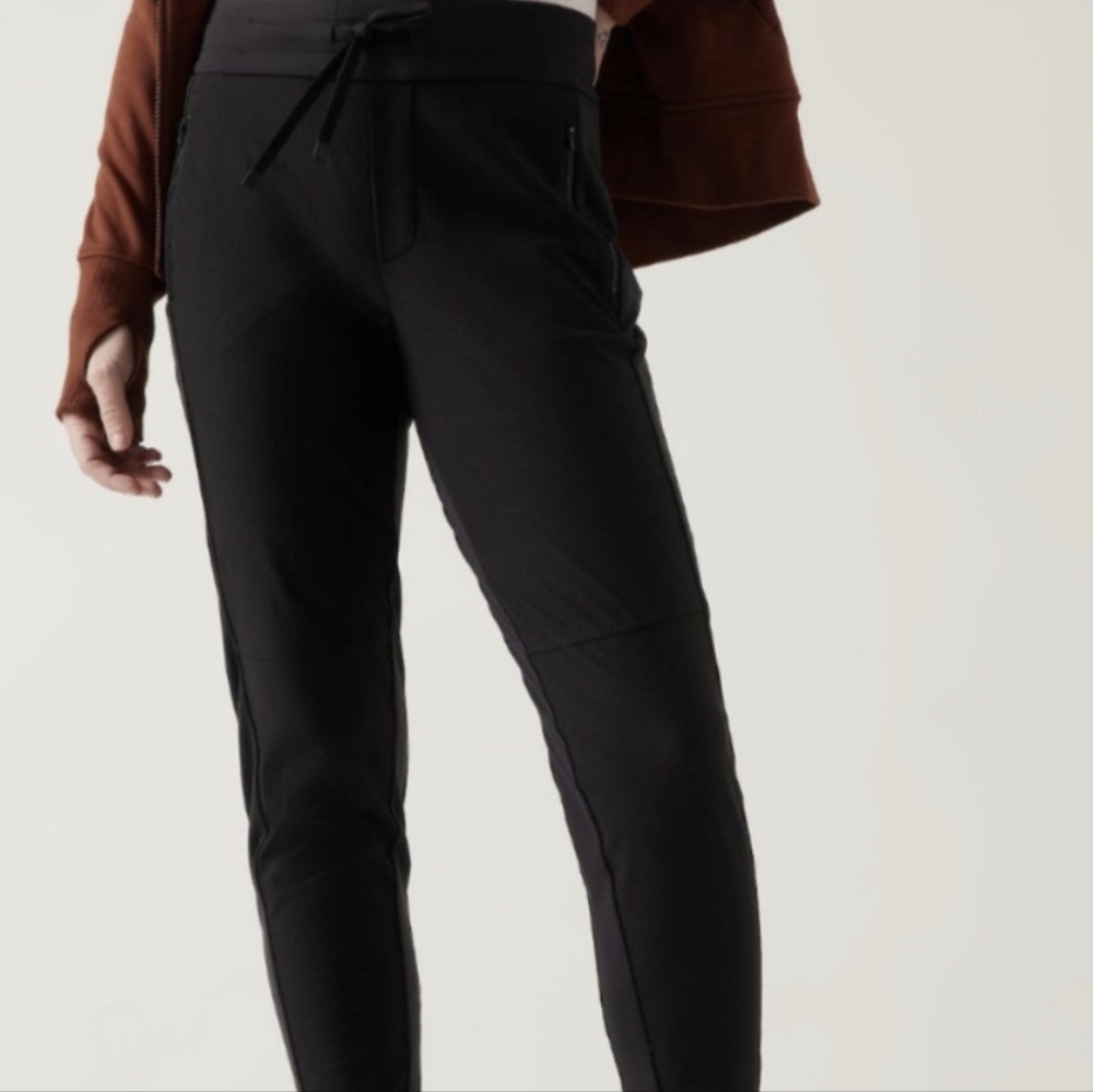 Athleta Headlands Hybrid Trek Jogger BLACK 8